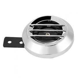 Universal Electric Horn Siren, 12V 110DB Round Horn Speaker for Car Motorcycle Truck Boat, Copper Material with Sandproof Cover