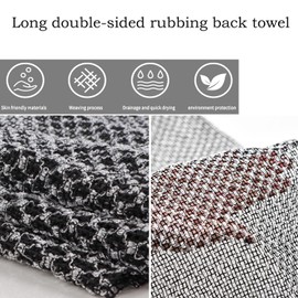 2 Pieces African Exfoliating Washcloth Shower Sponge Exfoliating Sponge Large Sponge Wash Sponge Exfoliating Glove for Body and Back Deep Exfoliating Wash Mitt