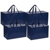 BOX USA 4 Pack Extra Large Blue Moving Bags with