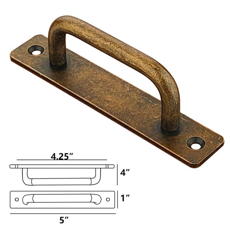 Westablize 12 Pack 4 1/4 Inch 108 mm Copper Cabinet