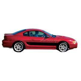 Side Racing Stripe Vinyl Graphics - 1994-1998 GT Compatible with Mustang Cobra