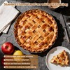 E-far 9.5 Inch Tart Pan, Stainless Steel Pie Quiche Pan