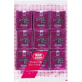 OSK Commercial Jasmine Tea Pack, 7.1 oz (200 g) (0.8 oz (2 g) x 100 Bags), Aluminum Bag, Jasmine 1 Bag