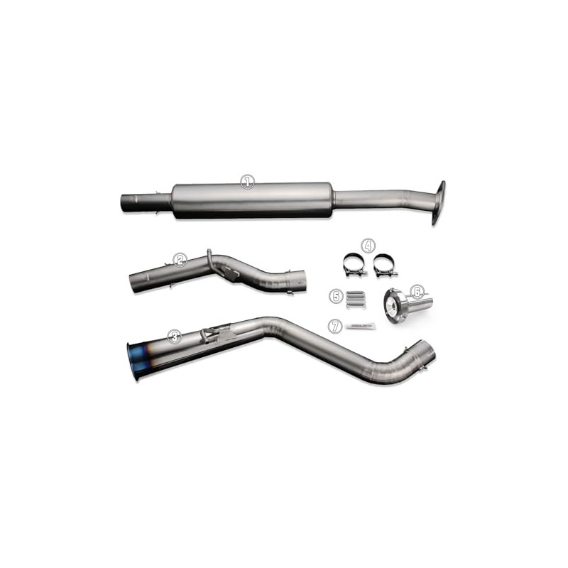 Tomei Ti Type 60R Muffler Kit Repair Part for 12-20