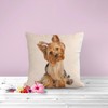 The Beach Stop Decorative Yorkshire Terrier Dog Scatter Cushion Cover
