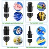 CDDCWZ SUP Surf Paddle Ventiladapter Luftpumpenkonverter Mit 4 Stück Ventiladapter