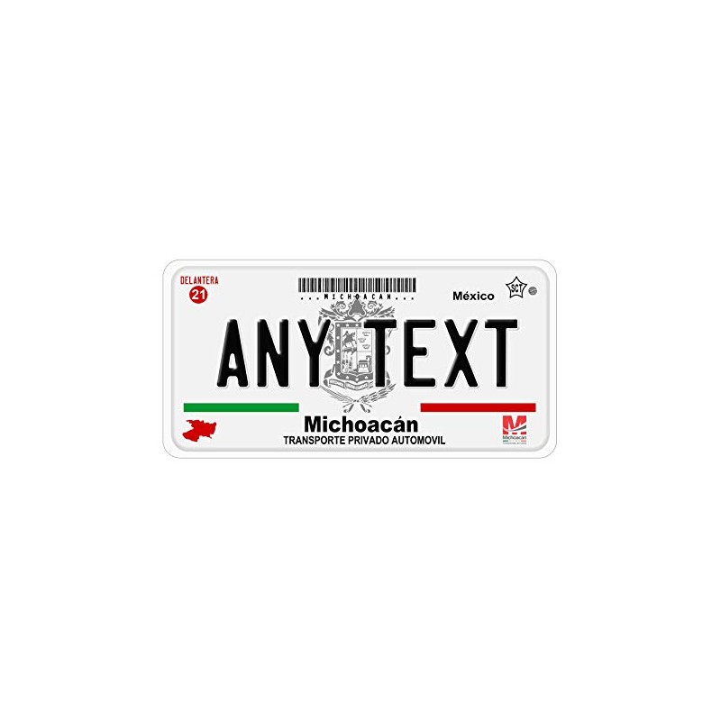 PROJECKT placas de Michoacan personalizada