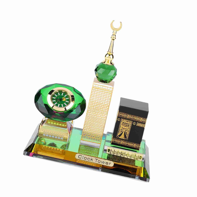 Muslim Kaaba Clock Tower Model Islamic Architecture Handicrafts Souvenirs Home