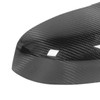 1 Pair Carbon Fiber Ox Horn Rearview Side Glass Mirror