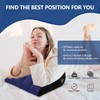 LuxoCare Inflatable Wedge Pillow, Lumbar Support Pillow, Neck Pillow, Leg