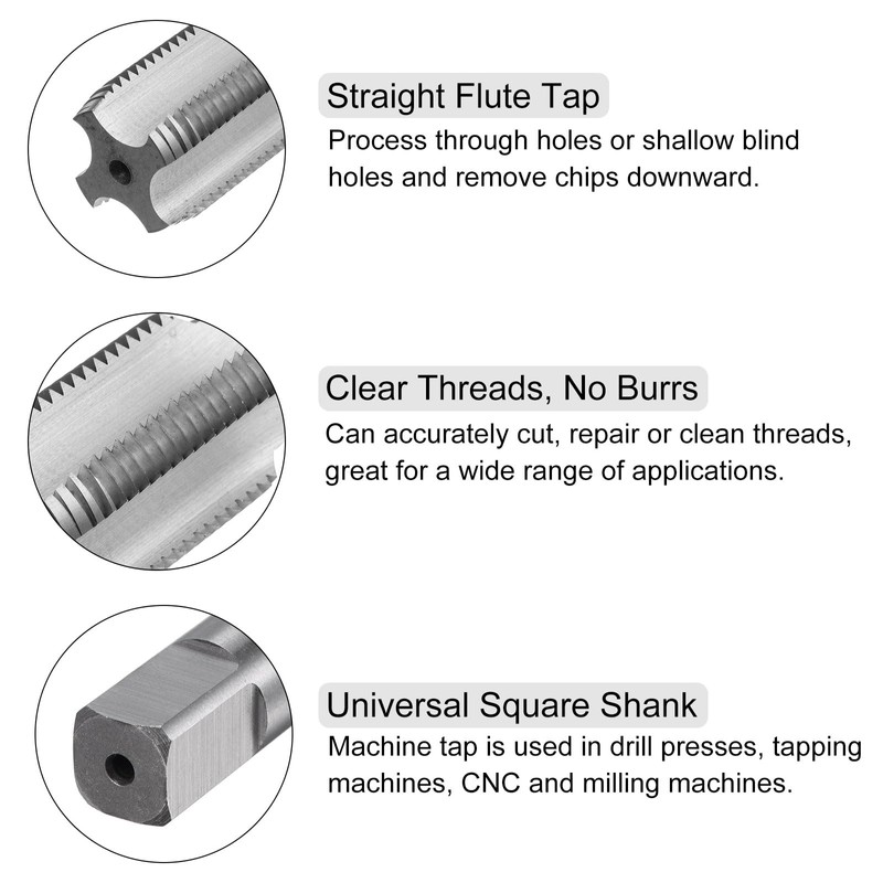 sourcing map 2pcs Tap and Die Set, 7/8-14 UNF Thread