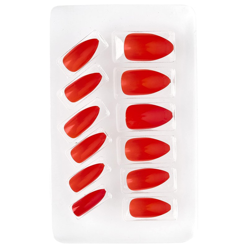 WIDMANN ? Set 12 Nail Stiletto auto-adesive Womens, Red, One
