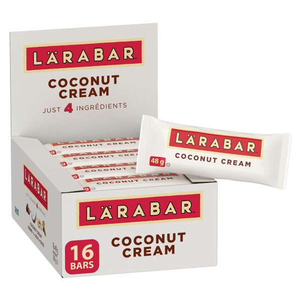 Larabar Gluten Free Coconut Cream Fruit and Nut Energy Bar, 16-Count, 768 Gram