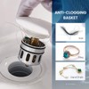 REGALMIX Vessel Sink Drain, Bathroom Faucet Vessel Sink Pop Up