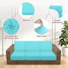 4-Pack Outdoor Cushion Covers, Stretch Patio Cushion Replacement Slipcovers for