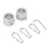 Ausla Flag Pole Rings, 360° Rotating Anti Wrap 2 Pieces