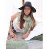 styleBREAKER Women's Scarf Lightweight & Transparent with Short Fringes Plain
