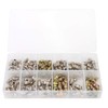 130Pcs Grease Nipple Assortment Kit, 45 Degree Angled Grease Zerks