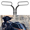 8mm 10mm Motorcycle Mini Black Sportster Mirrors Compatible with Honda