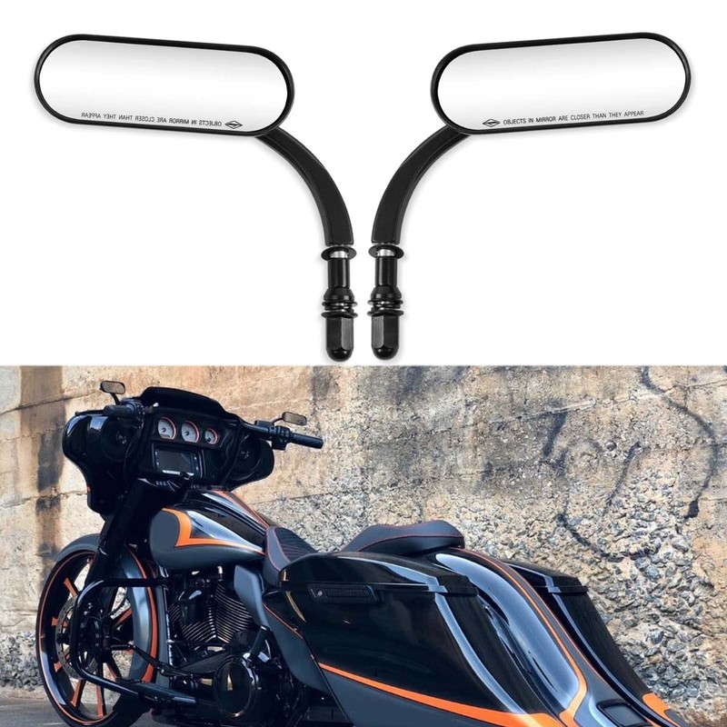 8mm 10mm Motorcycle Mini Black Sportster Mirrors Compatible with Honda