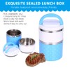Brrnoo Lunch Box 900ml Insulated 2 Layers Thermal Lunch Box