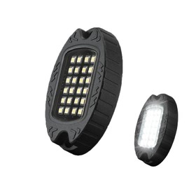 1Pod White Rock Lights Used to Replace The Damaged Light, Support for 4pods, 6pods, 8pods, 10pods, 12pods Pure White Underglow Lighting Kits