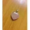 RICHARD-911 Dije Corazón Cuarzo Rosa Para Collar Cadena Joyería Colgante