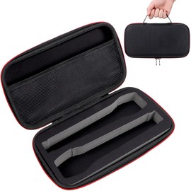 Abaodam Microphone Case Compatible with Wireless 2 Mic Dual Microphone Case Mic Portable Travel Storage Bag for Singing Karaoke