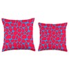 Safari Animal Print Co Colorful Bold Bright Red and Blue
