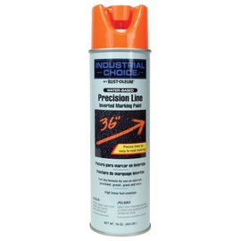 Industrial Choice M1600/M1800 System Precision-Line Gloss Fluorescent Orange Inverted Marking Paint [Set of 12]