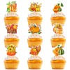 27PCS Pumpkin Cupcake Toppers, Harvest Pumpkin Cake Toppers, Rustic Autumn