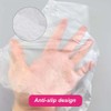 100 calzini usa e getta in plastica con adesivi, fodere