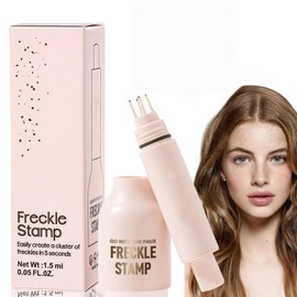Faux Freckles Stamp,Freckle Stamp Pen Makeup Set,Stamp Freckle Pen Natural Looking,Multiple Shades for All Skin Tones,Waterproof Smudge-Proof,Five-Point Stamp Design for Precise Application(Light)