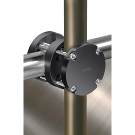4smile Parasol Holder Balcony Railing - Aluminium Parasol Balcony Holder - Umbrella Holder SunnyFox, Sturdy Universal Talent, Holds Any Balcony Umbrella, Black