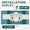 Washing Machine Outlet Box, Niikappu 1/2 Inch CPVC Inlet x