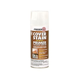 Rust-Oleum 3608 White Zinsser Cover-Stain Water Based Primer, 13 oz. Aerosol Spray Can (Pack of 6)