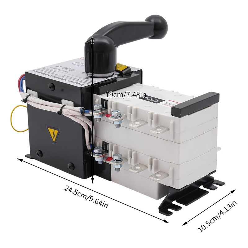 100AMP Dual Power Automatic Transfer Switch ATS, 4P 50/60Hz, Changeover