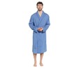 INSIGNIA Mens Plain Woven Lightweight Cotton Poly Dressing Gown Robe
