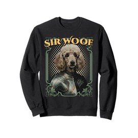 Sweet Knight Poodle with Medieval Armor Pet Dogs for Women Sweatshirt