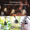 120 FT Outdoor String Lights LED Waterproof with 40 Shatterproof
