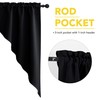 NICETOWN Blackout Window Treatment Pole Pocket Kitchen Tier Curtains- Tailored