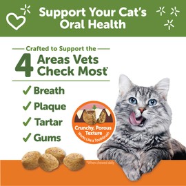 Whimzees Wellness Natural Cat Dental Treats, Chicken Flavor, 4.5 Ounce