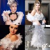 White Feather Boa, 2m/6.6ft 105g Natural Turkey Feather Boas With