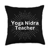 Yoga Nidra Teacher for Yogis Throw Pillow, 18x18, Multicolor