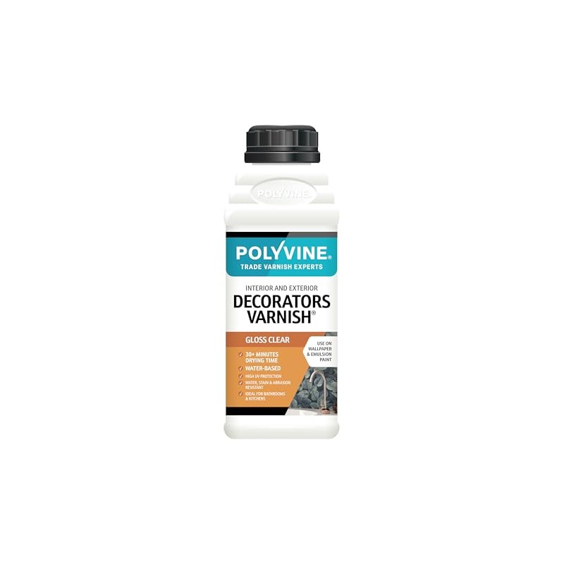Polyvine Decorator's Varnish Gloss Finish Pint / 500ml
