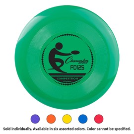 Champion Sports Compeition Flying Disc - Single Assorted Color, 9.5 Inch (125 Grams)