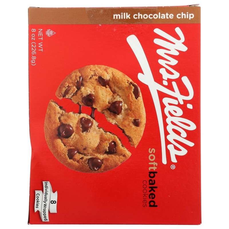 Mrs. Fields Milk Chocolate Chip Cookies, 8 Ounce