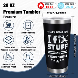 COSBERY Birthday Gifts for Men, Funny and Unusual Presents for Dad, Fathers Day Christmas Gifts for Dad Men Husband Boyfriend Brother Mechanic