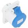 3 Pin 2P+E Industrial Connector IP44 Waterproof Concealed Mount Aviation