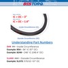 BESTORQ B90 or 5L930 Rubber V-Belt, Wrapped, Black, 93" Length